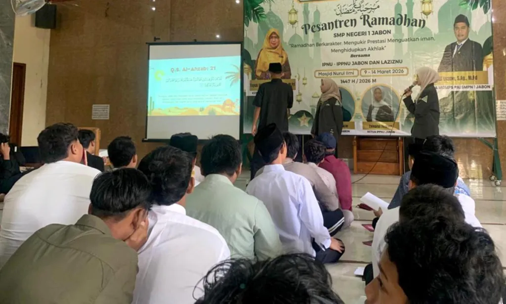 Bangun Akhlak Pelajar, SMPN 1 Jabon Kolaborasi dengan IPNU