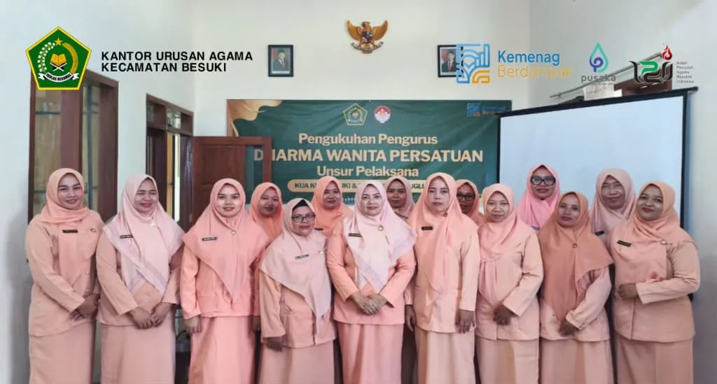 Pengurus DWP KUA Kecamatan Besuki Dikukuhkan 