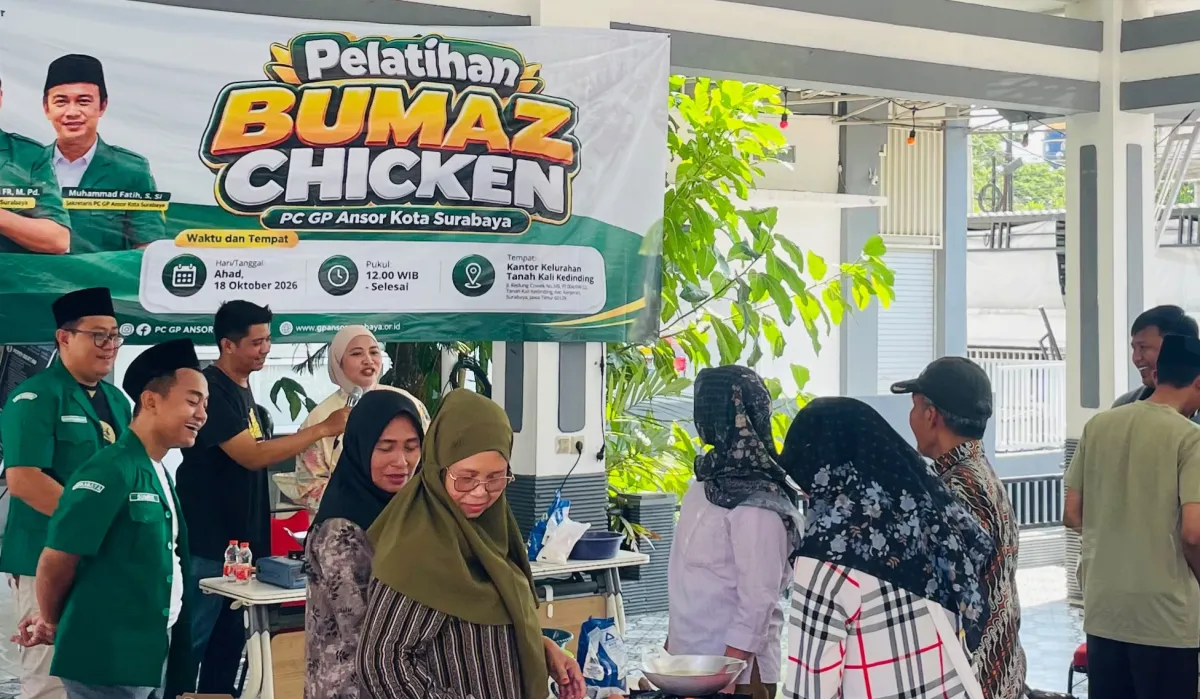 GP Ansor Kota Surabaya Gelar Pelatihan BUMAZ Chicken