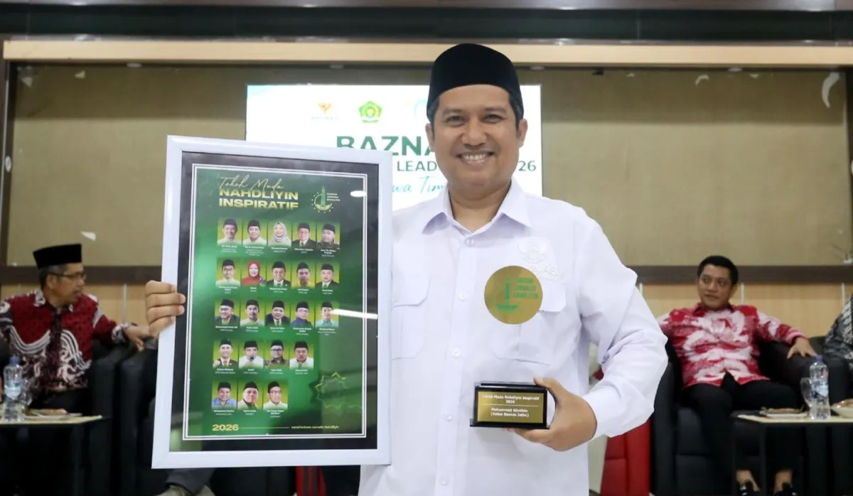 Gus Ghofirin Ketua BAZNAS Jatim Terima Apresiasi Tokoh Muda Nahdliyin Inspiratif 2026