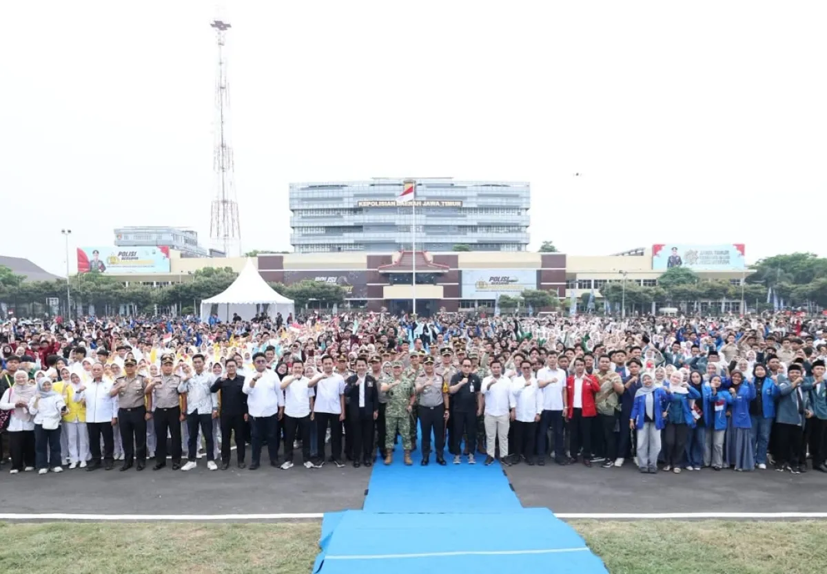 Polisi dan Pemuda Jawa Timur Siap Perangi Narkoba hingga Jaga Stabilitas Keamanan
