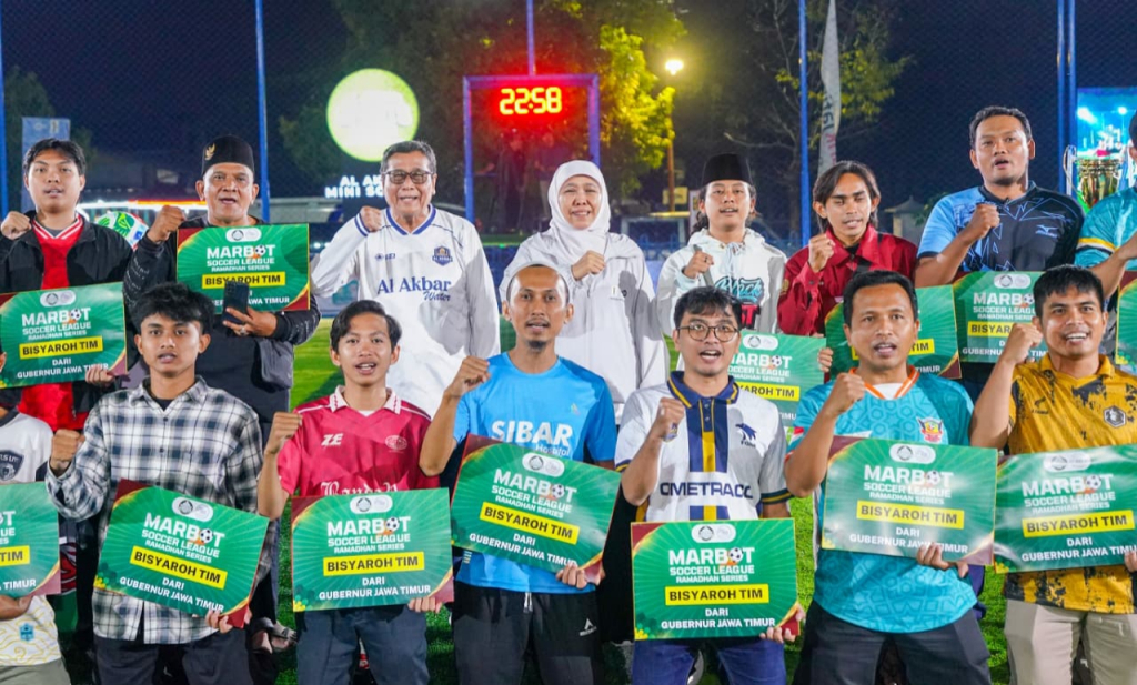 Gubernur Khofifah Hadiri Grand Final Marbot Soccer League, Apresiasi Pengabdian Marbot Memakmurkan Masjid di Jatim