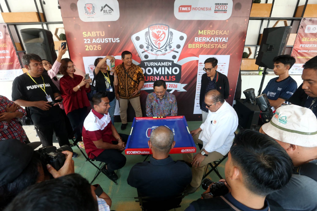 Diskominfo Jatim Apresiasi Turnamen Domino Jurnalis Kemerdekaan 2026