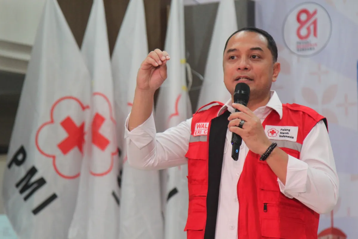 Eri Cahyadi Apresiasi 2.190 Anggota PMR Surabaya, Dorong Anak Muda Punya Jiwa Sosial Tinggi