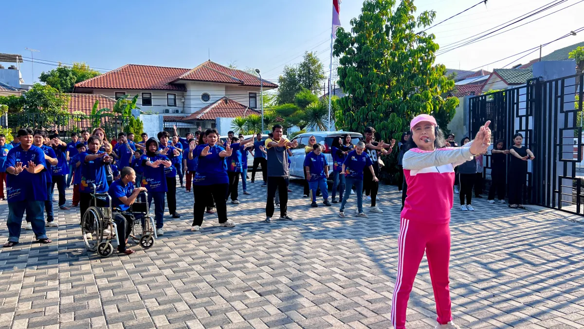 Dafam Pacific Caesar Surabaya Ajak Anak Kampung Negeri Kalijudan Senam Ceria