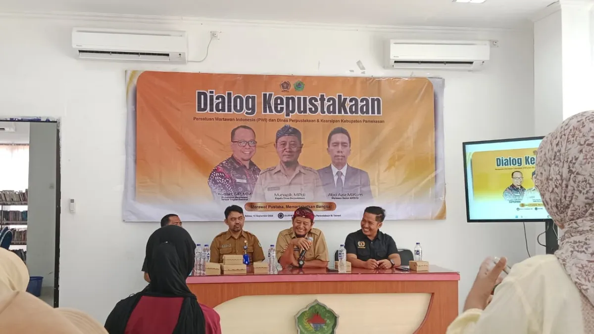 PWI Pamekasan dan Dinas Perpustakaan Teken MoU, Dorong Literasi Berbasis Digital