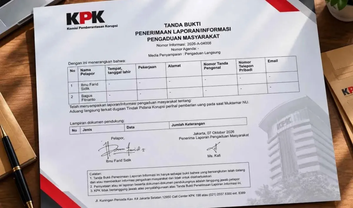 Pengurus PCNU Kabupaten Sekadau Serahkan Dugaan Risywah Muktamar ke KPK