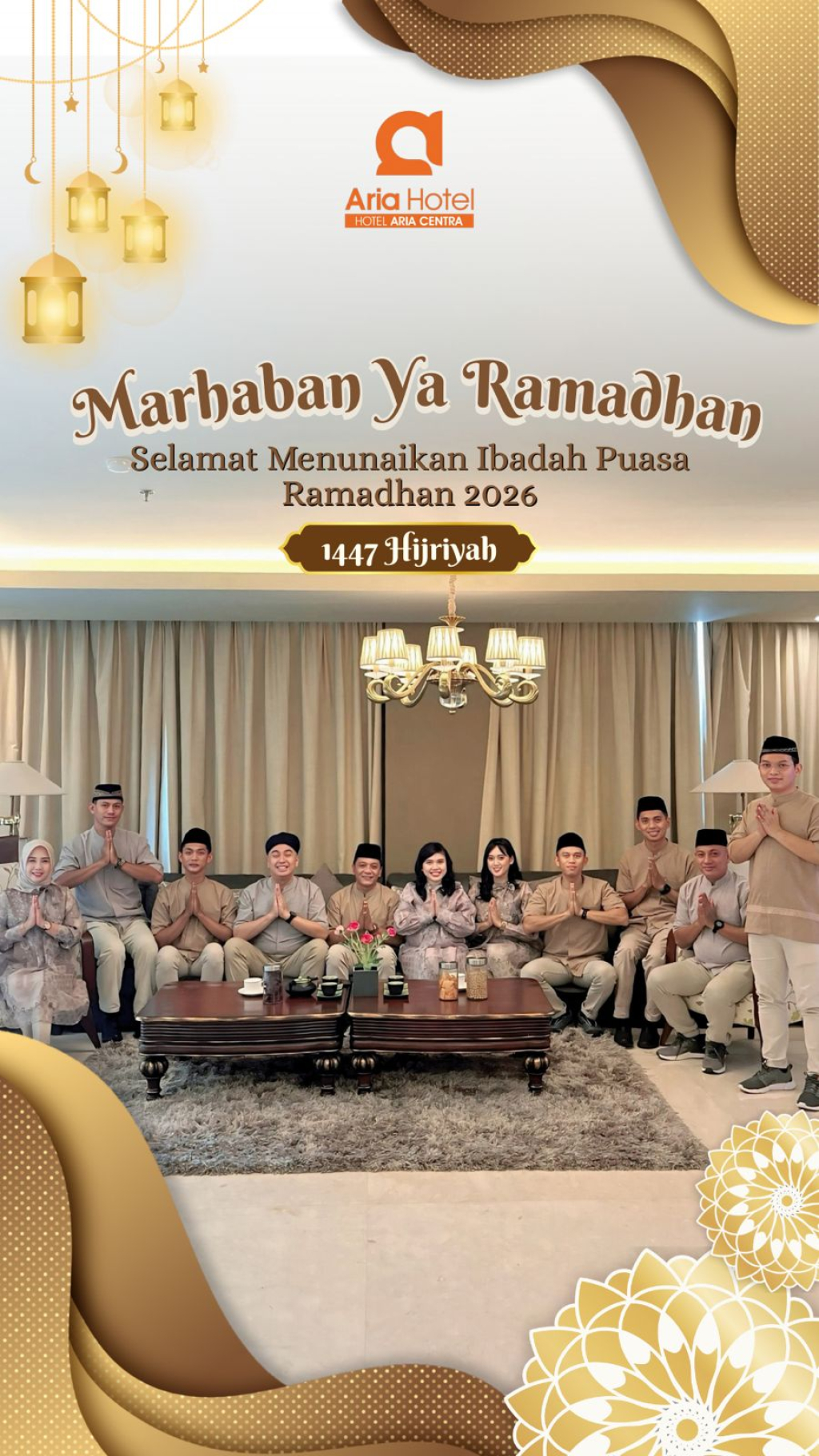 Greeting Hotel Aria Centra Surabaya