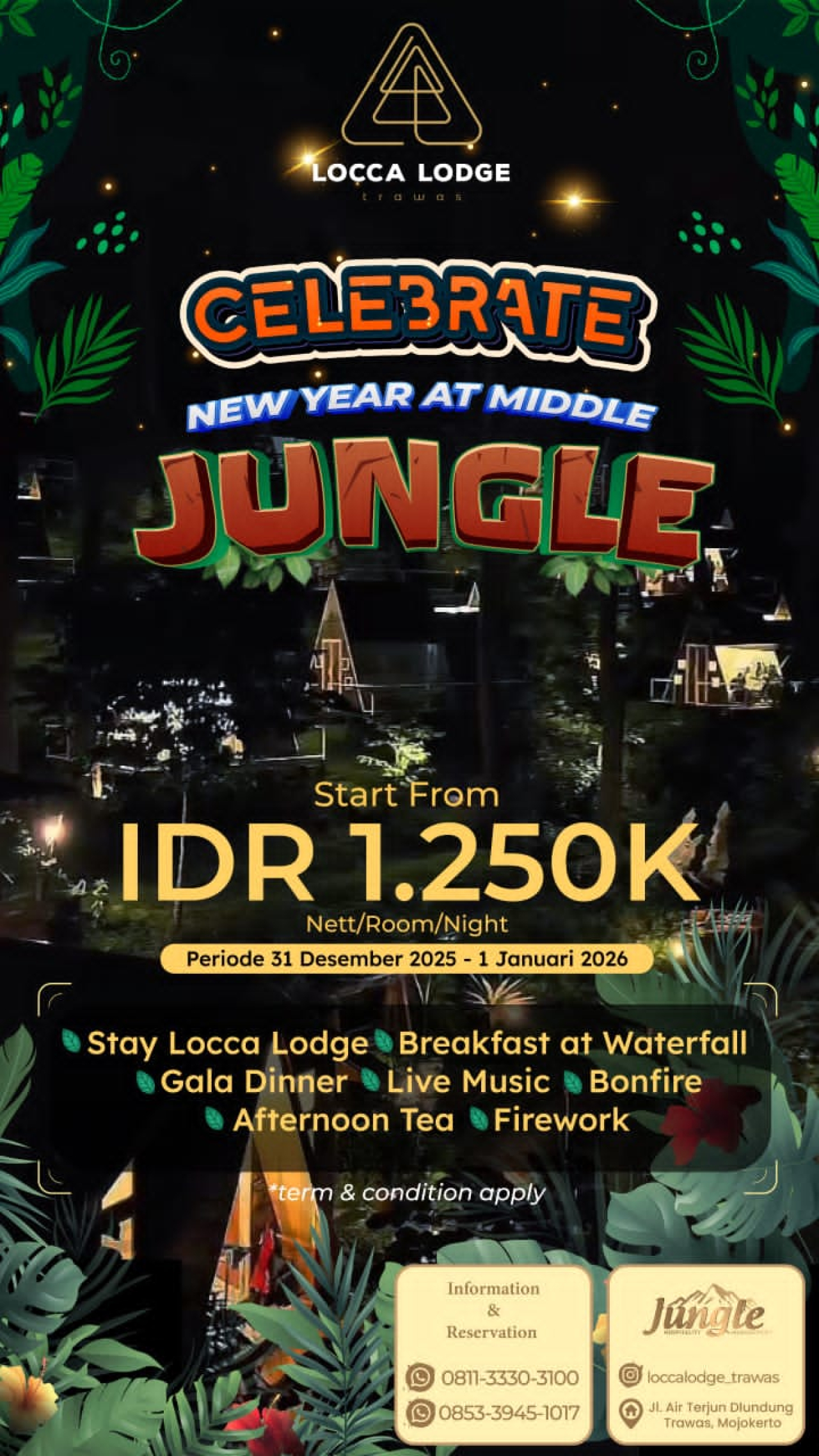 Paket Akhir Tahun Locca Lodge Trawas